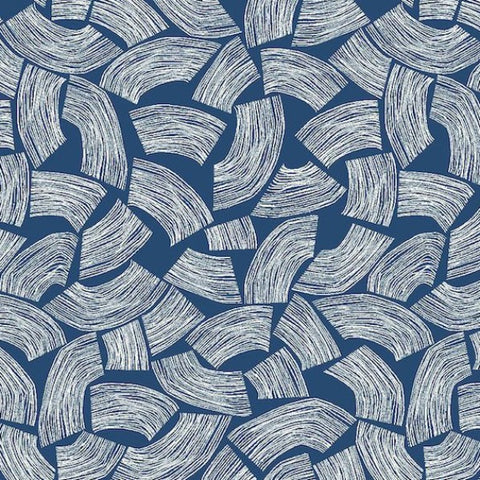 OHPOPSI Wallpaper Elements Colourway Indigo Close Up Image